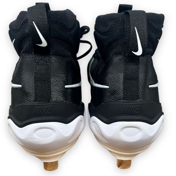 Nike Baseball Cleats Men's 10 Black White Metal Alpha Huarache NXT DJ6517-001 - Picture 2 of 10